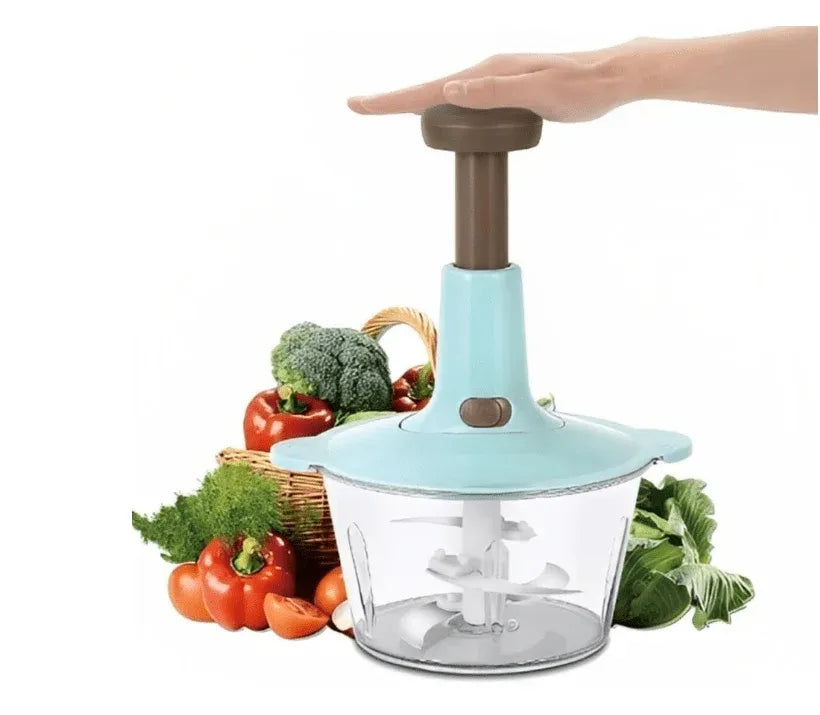 Press Manual Vegetable Chopper – Quick & Easy Food Cutter