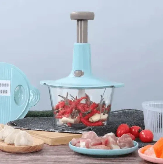 Press Manual Vegetable Chopper – Quick & Easy Food Cutter