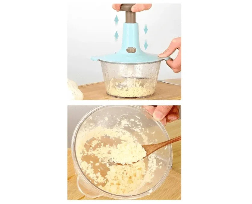 Press Manual Vegetable Chopper – Quick & Easy Food Cutter